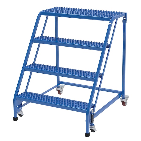 40 H Steel PW Ladder, Grip Strut, 4 Step, No Rail, 4 Steps